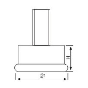 Livellatrice per base per armadio in nylon/HDPE UNI-46 details